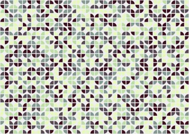 Soyut Geometrik Desen üretken hesaplama sanatı çizimi 