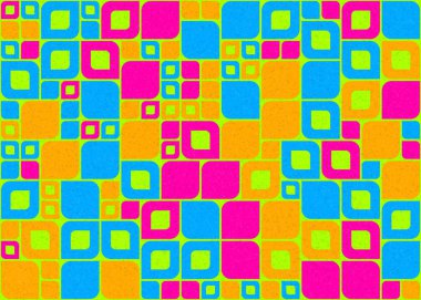 Soyut Geometrik Desen üretken hesaplama sanatı çizimi 