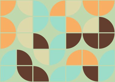 Soyut geometrik hesaplama deseni, vektör illüstrasyonu 