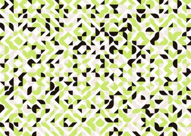 Soyut Geometrik Desen, üretken hesaplama sanatı çizimi 