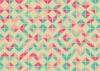 Soyut geometrik hesaplama deseni, vektör illüstrasyonu