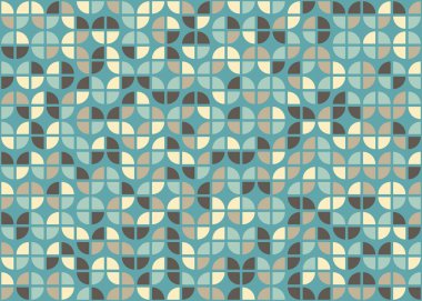 Soyut Geometrik Desen, üretken hesaplama sanatı çizimi 