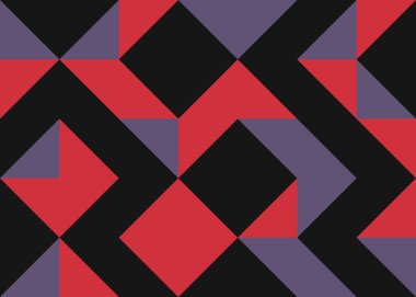 Soyut Geometrik Desen, üretken hesaplama sanatı çizimi 