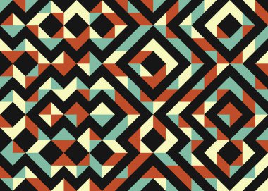 Soyut geometrik hesaplama deseni, vektör illüstrasyonu