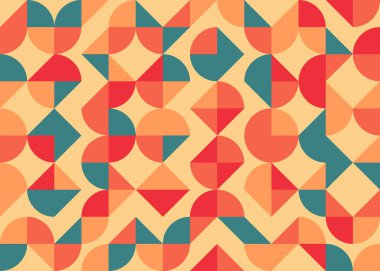 Soyut geometrik hesaplama deseni, vektör illüstrasyonu