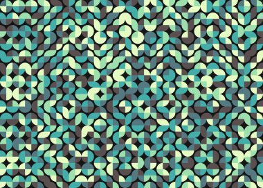 Geometrik desenli üretken hesaplama sanatı çizimi 