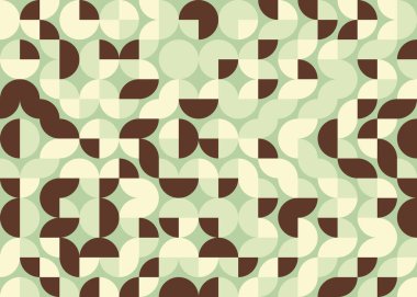 Soyut geometrik hesaplama deseni, vektör illüstrasyonu 