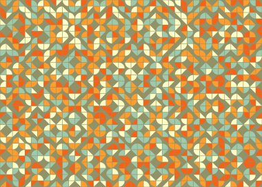 Soyut Geometrik Desen üretken hesaplama sanatı çizimi 