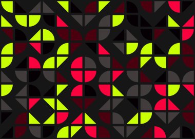 Geometrik desenli üretken hesaplama sanatı çizimi 