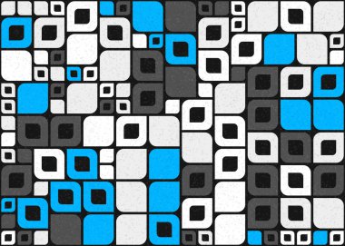 Soyut Geometrik Desen üretken hesaplama sanatı çizimi 