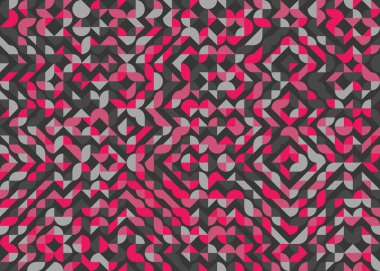 Soyut Geometrik Desen üretken hesaplama sanatı çizimi 