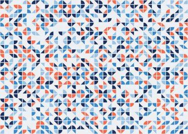 Soyut geometrik hesaplama deseni, vektör illüstrasyonu 