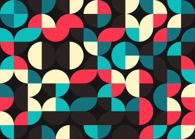 Soyut geometrik hesaplama deseni, vektör illüstrasyonu