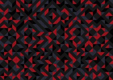 Soyut Geometrik Desen üretken hesaplama sanatı çizimi 