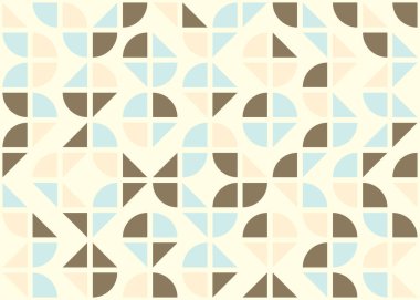 Soyut Geometrik Desen, üretken hesaplama sanatı çizimi 