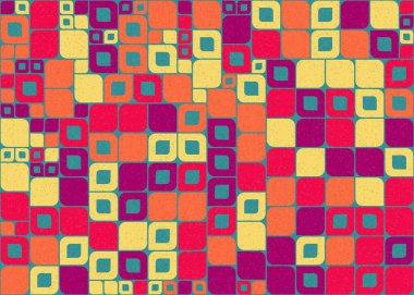 Geometrik desenli üretken hesaplama sanatı çizimi 