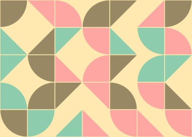 Soyut Geometrik Desen üretken hesaplama sanatı çizimi