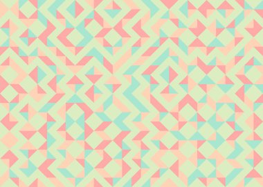 Soyut Geometrik Desen, üretken hesaplama sanatı çizimi 