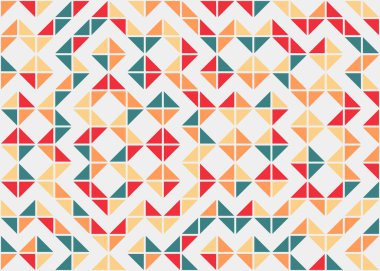 Soyut Geometrik Desen, üretken hesaplama sanatı çizimi 