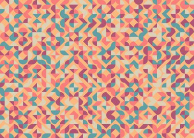 Soyut geometrik hesaplama deseni, vektör illüstrasyonu