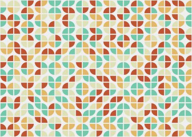 Soyut Geometrik Desen, üretken hesaplama sanatı çizimi 