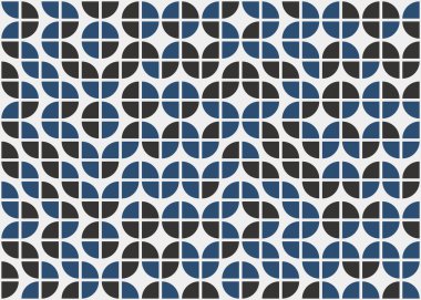 Soyut Geometrik Desen, üretken hesaplama sanatı çizimi 