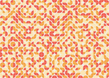 Soyut Geometrik Desen, üretken hesaplama sanatı çizimi 