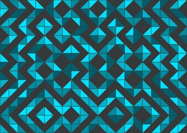 Soyut Geometrik Desen, üretken hesaplama sanatı çizimi 