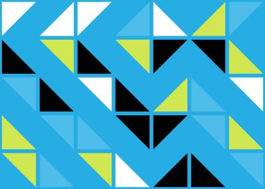 Soyut Geometrik Desen üretken hesaplama sanatı çizimi 