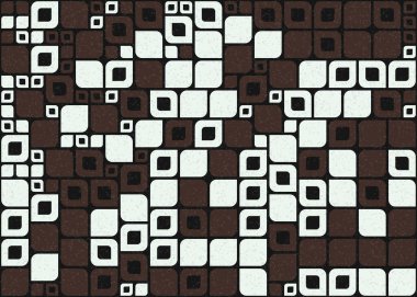 Soyut geometrik hesaplama deseni, vektör illüstrasyonu