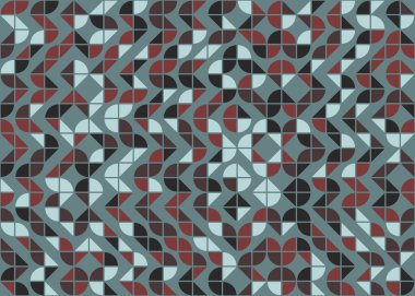 Soyut geometrik hesaplama deseni, vektör illüstrasyonu