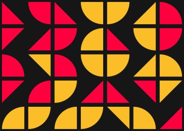 Soyut geometrik hesaplama deseni, vektör illüstrasyonu 