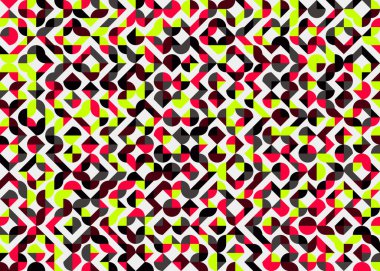 Soyut Geometrik Desen üretken hesaplama sanatı çizimi 