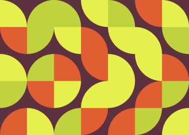 Soyut Geometrik Desen, üretken hesaplama sanatı çizimi 