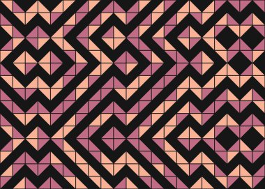 Soyut Geometrik Desen Vektör Sanatı Çizimi