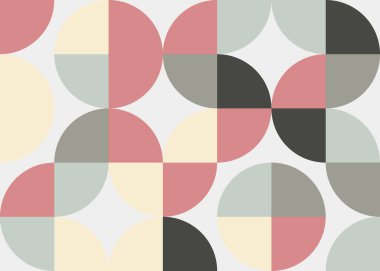 Soyut Geometrik Desen, üretken hesaplama sanatı çizimi 