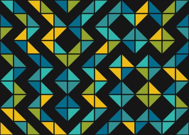 Soyut Geometrik Desen Vektör Sanatı Çizimi