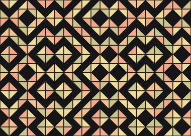 Soyut Geometrik Desen Üretken hesaplama sanatı, vektör illüstrasyonu