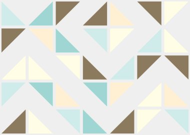 Soyut Geometrik Desen, üretken hesaplama sanatı çizimi 