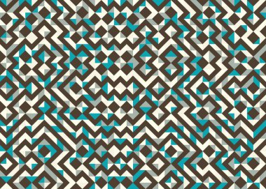 Soyut geometrik hesaplama deseni, vektör illüstrasyonu