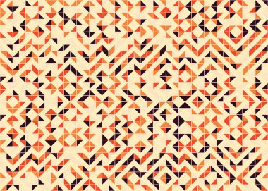 Soyut Geometrik Desen üretken hesaplama sanatı çizimi 