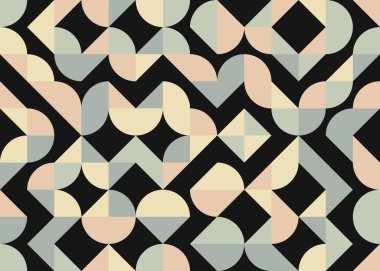 Soyut Geometrik Desen Vektör Sanatı Çizimi