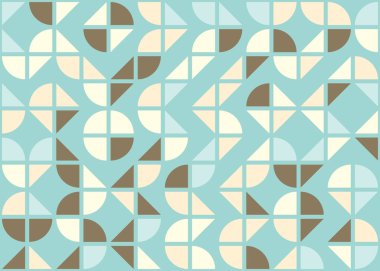 Soyut Geometrik Desen, üretken hesaplama sanatı çizimi 