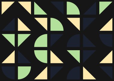 Soyut Geometrik Desen, üretken hesaplama sanatı çizimi 