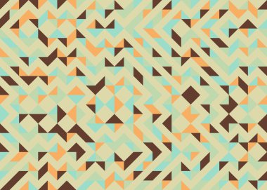 Soyut geometrik hesaplama deseni, vektör illüstrasyonu