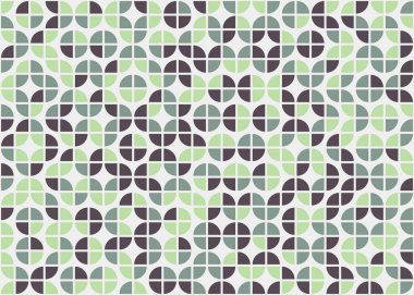 Soyut Geometrik Desen, üretken hesaplama sanatı çizimi 