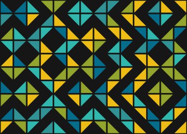 Geometrik desenli üretken hesaplama sanatı çizimi 