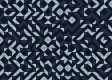 Soyut geometrik hesaplama deseni, vektör illüstrasyonu