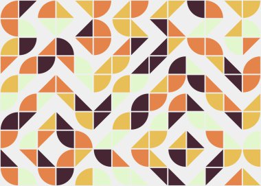 Soyut Geometrik Desen Vektör Sanatı Çizimi