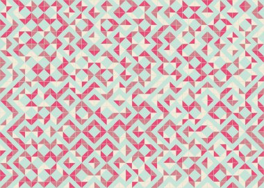 Soyut Geometrik Desen, üretken hesaplama sanatı çizimi 